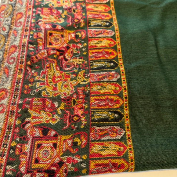 il_fullxfull.6269951053_ooiy.jpg New Arrival Mughal Design Border, Pashmina Scarf, Gift for mom, Wedding Wrap